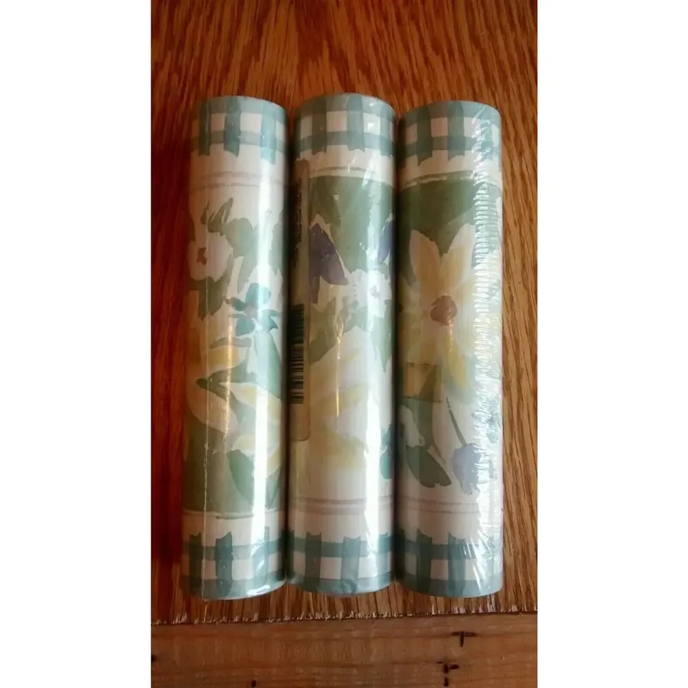 Watercolor Flowers Wall Border 5 Yds - Taylor Wallcovering